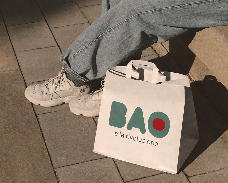 Bao vegetale gluten-free nella borsa da asporto BAO ad Asti