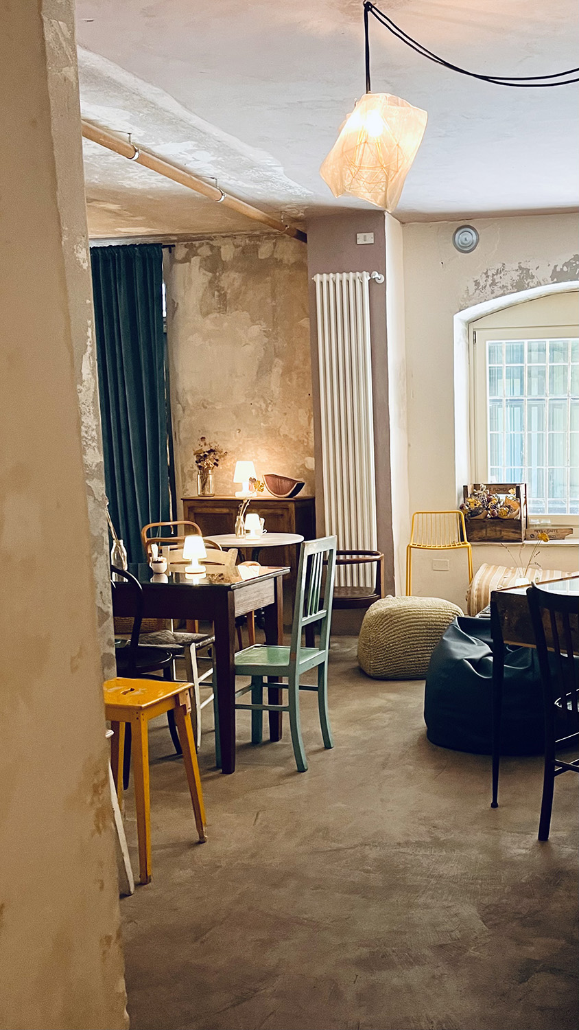 The Secret Room at BAO vegan restaurant in Asti, Italy